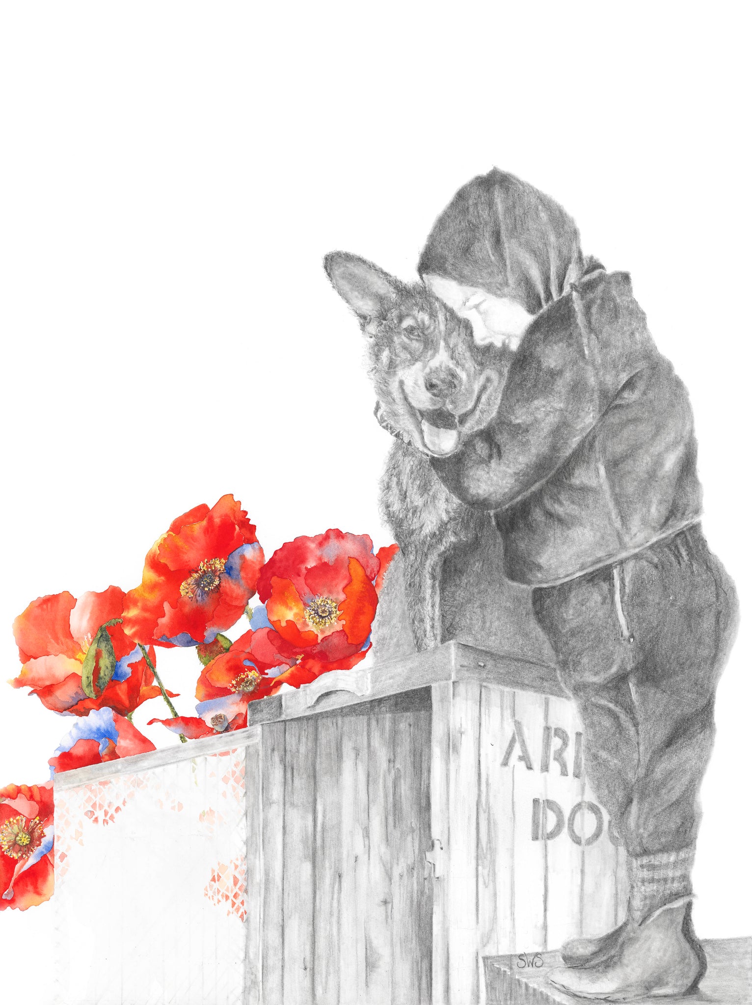 War dog | Chips 86.4cm x 66cm, unframed