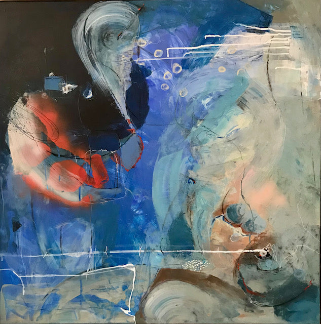Searching for shelter 93x93cm Sarah WallaceSmith Art on View