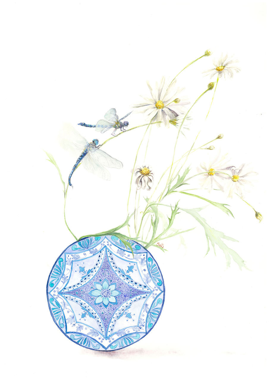 Dragons & daisies 59x45cm